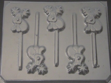 607 Deer Chocolate or Hard Candy Lollipop Mold